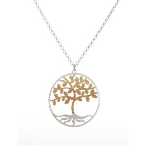 Dámský stříbrný náhrdelník se stromem života 65916F