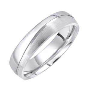 Snubní ocelový prsten GLAMIS pro muže i ženy velikost obvod 69 mm