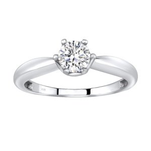 Stříbrný prsten se Swarovski® Zirconia velikost obvod 53 mm