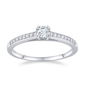Stříbrný prsten ATHENAIS se Swarovski® Zirconia velikost obvod 51 mm