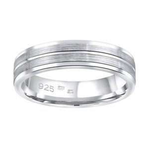 Snubní stříbrný prsten AVERY v provedení bez kamene pro muže i ženy velikost obvod 65 mm