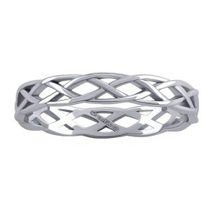 Keltský stříbrný prsten Laise velikost obvod 51 mm