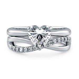 OLIVIE Stříbrný prsten pro zamilované 2176 Velikost prstenů: 10 (EU: 62-64) Ag 925; ≤4,3 g.