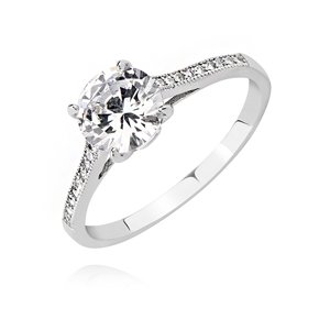 OLIVIE Stříbrný zásnubní prsten 2651 Velikost prstenů: 8 (EU: 57-58) Ag 925; ≤2,2 g.