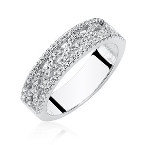 OLIVIE Stříbrný prsten se zirkony 2652 Velikost prstenů: 5 (EU: 49-50) Ag 925; ≤4 g.