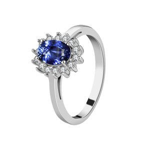 OLIVIE Stříbrný prsten SAFÍR 2970 Velikost prstenů: 9 (EU: 59-61) Ag 925; ≤2,3 g.