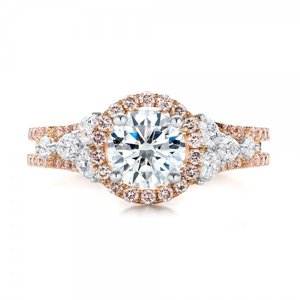 OLIVIE Růžově zlacený stříbrný prsten 3365 Velikost prstenů: 6 (EU: 51-53) Ag 925; ≤3,9 g.
