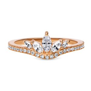OLIVIE Stříbrný prsten ROSE 4118 Velikost prstenů: 5 (EU: 49-50) Ag 925; ≤1,7 g.