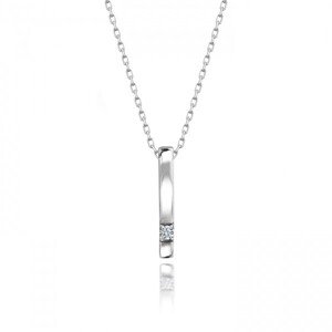 OLIVIE Stříbrný náhrdelník se Swarovski zirkonem 4353 Ag 925; ≤2,3 g.