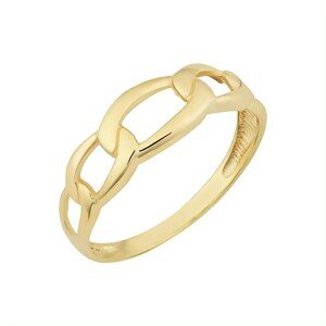 OLIVIE Stříbrný prsten ŘETĚZ GOLD 8845 Velikost prstenů: 5 (EU: 49-50) Ag 925; ≤2,0 g.