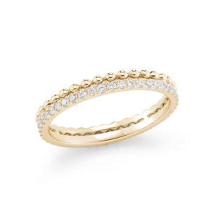 OLIVIE Stříbrný dvojitý prstýnek GOLD 8848 Velikost prstenů: 7 (EU: 54-56) Ag 925; ≤1,8 g.