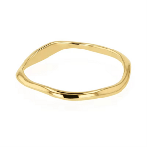 OLIVIE Stříbrný prsten VLNKA GOLD 8854 Velikost prstenů: 5 (EU: 49-50) Ag 925; ≤0,8 g.