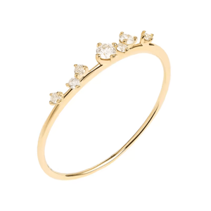 OLIVIE Stříbrný prsten HVĚZDNÉ NEBE GOLD 8863 Velikost prstenů: 5 (EU: 49-50) Ag 925; ≤0,8 g.