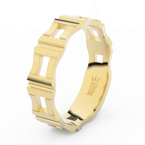 Pánský snubní prsten Danfil DLR3085 ze žlutého zlata 50