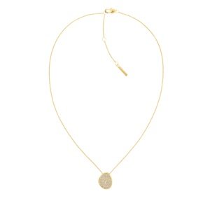 Calvin Klein Slušivý pozlacený náhrdelník s krystaly Fascinate 35000224