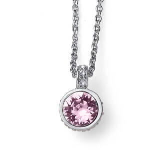 Oliver Weber Krásný náhrdelník s krystaly Swarovski Double 12007 212