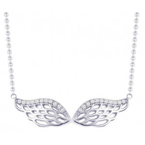 Preciosa Stříbrný náhrdelník se zirkony Angel Wings 5217 00