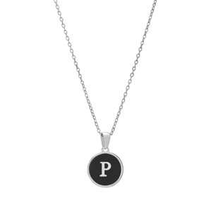 Troli Originální ocelový náhrdelník s písmenem P