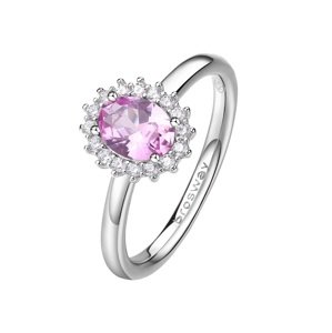 Brosway Elegantní stříbrný prsten Fancy Vibrant Pink FVP73 54 mm