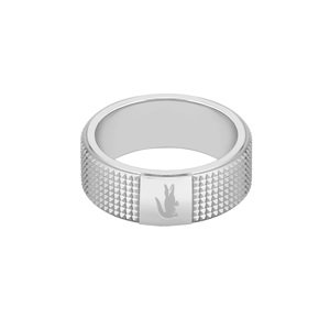 Lacoste Originální pánský ocelový prsten Stencil 2040195 64 mm