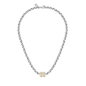 Morellato Luxusní ocelový bicolor náhrdelník Drops SCZ1262