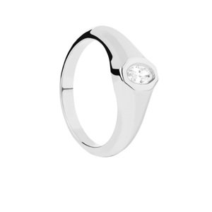 PDPAOLA Výrazný stříbrný prsten Karry Essentials AN02-A03 48 mm