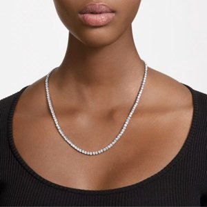 Swarovski Luxusní náhrdelník s čirými krystaly Matrix Tennis 5681796 50 cm