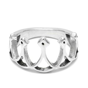 Aranys Ocelový prsten korunka, 50 02988