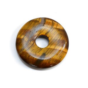Aranys Přívěsek donut z léčivých kamenů, Tygří oko 04187