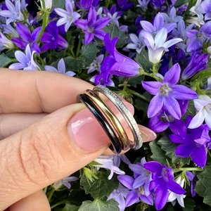 Aranys Ocelové prsteny multicolor, 55 06604