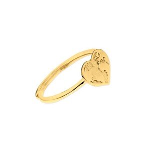 Prsten Srdce Globe zlatý nastavitelný stříbro 925 2416