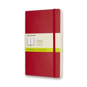Zápisník Moleskine VÝBĚR BAREV - měkké desky - L, čistý 1331/11271 - Zápisník Moleskine - měkké desky červený