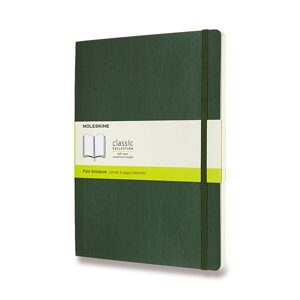 Zápisník Moleskine VÝBĚR BAREV - měkké desky - XL, čistý 1331/11291 - Zápisník Moleskine - měkké desky tm. zelený