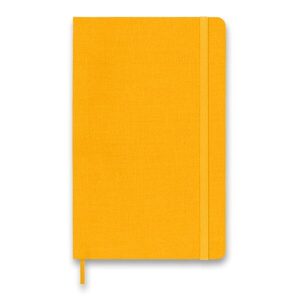 Zápisník Moleskine Silk VÝBĚR BAREV - tvrdé desky - L, linkovaný 1331/111725 - oranžová
