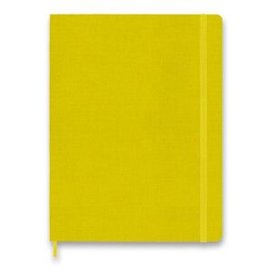 Zápisník Moleskine Silk VÝBĚR BAREV - tvrdé desky - XL, linkovaný 1331/111925 - žlutá