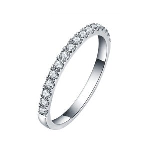Royal Fashion stříbrný prsten HA-XJZ048-SILVER-MOISSANITE Velikost: 7 (EU: 54-56)