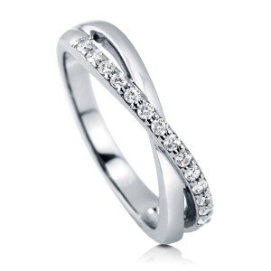 Emporial stříbrný rhodiovaný prsten Zirkonová linie MA-R0431S Velikost: 8 (EU: 57-58)