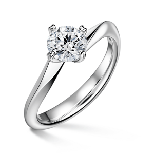 Freya | Zásnubní prsten se středovým diamantem 1.000ct, bílé zlato 52