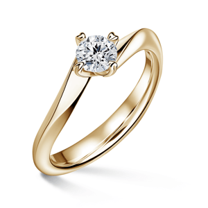 Freya | Zásnubní prsten se středovým diamantem 0.700ct, žluté zlato 48