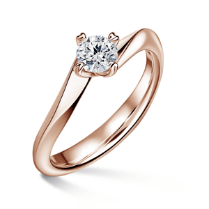 Freya | Zásnubní prsten se středovým diamantem 0.700ct, růžové zlato 64