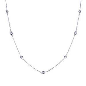 NUBIS® Střibrný náhrdelník se zirkony - NB-2188