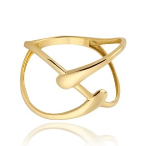 MINET Moderní zlatý prsten Au 585/1000 vel. 57 - 1,55g