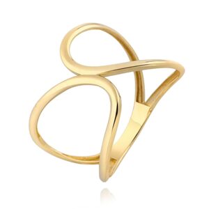 MINET Zlatý prsten Au 585/1000 vel. 56 - 1,60g