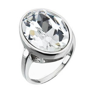 EVOLUTION GROUP CZ Stříbrný prsten s krystalem Preciosa - velikost 52 - 35036.1
