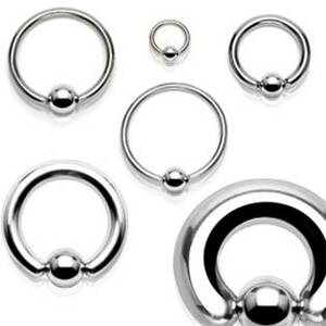 Šperky4U Piercing - kruh s kuličkou - K1015-12104