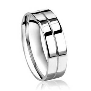 Šperky4U OPR0035 Pánský ocelový prsten, šíře 6 mm - velikost 72 - OPR0035-P-72