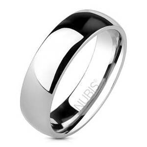 NUBIS® NSS1010 Dámský ocelový snubní prsten, 6 mm - velikost 44 - NSS1010-44