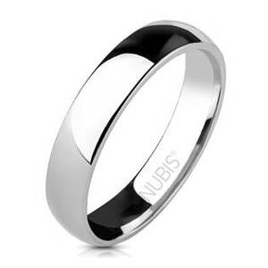 NUBIS® NSS1011 Pánský ocelový snubní prsten, 4 mm - velikost 75 - NSS1011-75