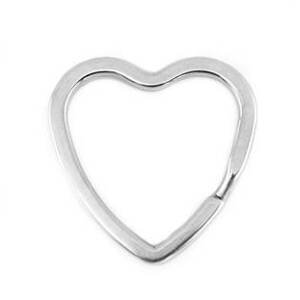 Šperky4U Kruh na klíče srdce 31 mm - KX0003