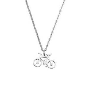 Šperky4U Ocelový náhrdelník přívěškem jízdní kolo - OPD0209-ST